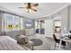 Spacious main bedroom with king bed and access to private balcony at 14025 Black Beauty Dr # 412, Punta Gorda, FL 33955