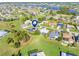 Property's location in a residential neighborhood with a lake nearby at 25475 Terrain Ln, Punta Gorda, FL 33983