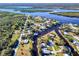 Aerial view of community and waterfront at 28427 Sabal Palm Dr, Punta Gorda, FL 33982