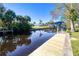 Private dock with boardwalk access to the waterway at 28427 Sabal Palm Dr, Punta Gorda, FL 33982