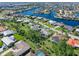 Aerial view showing home's location in a residential neighborhood at 3014 Guadalupe Dr, Punta Gorda, FL 33950