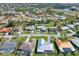 Aerial view showing home's location in a residential neighborhood at 3014 Guadalupe Dr, Punta Gorda, FL 33950