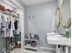 Double vanity bathroom with walk-in closet and plenty of storage at 3014 Guadalupe Dr, Punta Gorda, FL 33950