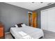 Bright bedroom with a double bed and ample closet space at 3014 Guadalupe Dr, Punta Gorda, FL 33950