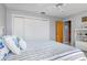 Guest bedroom with double bed and built-in shelving at 3014 Guadalupe Dr, Punta Gorda, FL 33950