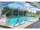 Refreshing pool with screened enclosure and patio at 3014 Guadalupe Dr, Punta Gorda, FL 33950