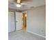 Bedroom with tile floor and ceiling fan at 4022 Beaver Ln # 800D, Port Charlotte, FL 33952