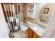 Clean bathroom with shower/tub combo and vanity at 112 Sunnyside Nw St, Port Charlotte, FL 33952