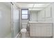 Clean bathroom with shower, toilet and vanity at 21047 Baffin Ave, Port Charlotte, FL 33954