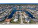 Aerial view showcasing home's location in a waterfront community at 2501 Rio Largo Ct, Punta Gorda, FL 33950