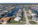 Wide aerial showcasing the home's location in a waterfront community at 2501 Rio Largo Ct, Punta Gorda, FL 33950