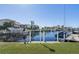 Peaceful waterfront view with private boat dock access at 2501 Rio Largo Ct, Punta Gorda, FL 33950