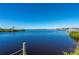 Scenic water view showcasing the tranquil waterway with lush greenery, and nearby residential properties at 5117 Collingswood Blvd, Port Charlotte, FL 33948