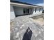 New construction home featuring concrete pool under construction, patio with stone pavers at 13541 Jeronimo Ln, Port Charlotte, FL 33981