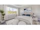 Bright bedroom with a large window and views of the outdoor trees at 16114 Highgate St, Port Charlotte, FL 33953