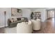 Well-decorated living room with contemporary furniture and lots of natural light at 16114 Highgate St, Port Charlotte, FL 33953