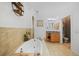 Spa-like bathroom with soaking tub and walk in shower at 17080 Kellog Ave, Port Charlotte, FL 33954