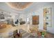 Open living area, kitchen, and entryway with high ceilings at 17080 Kellog Ave, Port Charlotte, FL 33954