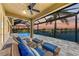 Relaxing screened-in pool area with canal view at 3736 Bal Harbor Blvd, Punta Gorda, FL 33950