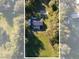 Aerial view of a quaint home surrounded by mature trees and lush greenery at 5344 Swaying Palm Dr, Punta Gorda, FL 33982