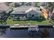 Private dock with lift provides convenient boat access at 566 Port Bendres Dr, Punta Gorda, FL 33950