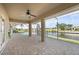 Spacious covered patio overlooking canal at 740 Kingfish Ct, Punta Gorda, FL 33950