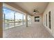 Screened patio with canal view and access to interior at 740 Kingfish Ct, Punta Gorda, FL 33950
