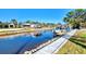 View of the canal and walkway from the property at 824 E 6Th St, Englewood, FL 34223