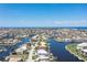 Wide aerial showcasing home location in community at 128 Great Isaac Ct, Punta Gorda, FL 33950