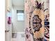 Bathroom with shower/tub combo and patterned shower curtain at 14454 Nw Chamberlain Blvd, Port Charlotte, FL 33953