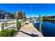 Private dock with lift and beautiful canal views at 18614 Kerrville Cir, Port Charlotte, FL 33948