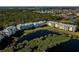 Aerial view of condo community; building location highlighted at 2160 Heron Lake Dr # 104, Port Charlotte, FL 33983