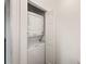 Stackable washer and dryer in a closet at 2160 Heron Lake Dr # 104, Port Charlotte, FL 33983