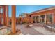 Relaxing courtyard featuring fountain and comfortable seating at 108 Roselle Ct, Port Charlotte, FL 33952