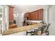 Spacious kitchen with granite countertops and wood cabinets at 108 Roselle Ct, Port Charlotte, FL 33952