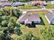 Aerial view of house and surrounding area at 1858 Capitol St, North Port, FL 34288