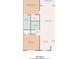 Floor plan showing a 2 bed, 2 bath layout at 26485 Rampart Blvd # E7, Punta Gorda, FL 33983