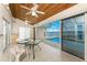Relaxing pool area with water views and lanai at 3220 Peace River Dr, Punta Gorda, FL 33983