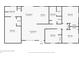 Three-bedroom, two-bathroom floor plan with living and dining rooms at 511 Corto Andra St, Punta Gorda, FL 33950