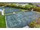 Aerial view of tennis courts at 14061 Heritage Landing Blvd # 415, Punta Gorda, FL 33955