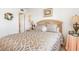 Bright bedroom with a double bed and ensuite bathroom access at 25275 Rampart Blvd # 801, Punta Gorda, FL 33983