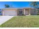 Newly built single story house with a two-car garage at 267 Lecturn St, Port Charlotte, FL 33954