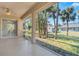 Screened porch offering a view of the backyard at 267 Lecturn St, Port Charlotte, FL 33954