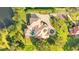 Bird's-eye view of home with pool and extensive landscaping at 3409 Carpel St, Plant City, FL 33566