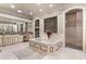 Spa-like bathroom with soaking tub, double vanity, and large shower at 3409 Carpel St, Plant City, FL 33566