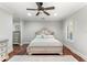 Comfortable bedroom with hardwood floors and plenty of light at 3409 Carpel St, Plant City, FL 33566