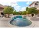 Resort-style pool with spa and fountain features at 3409 Carpel St, Plant City, FL 33566