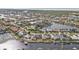 Aerial view showcasing a home's location in a peaceful waterfront community at 154 Hibiscus Dr, Punta Gorda, FL 33950