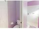 Toilet and shower in small bathroom at 3097 Royal Palm Dr, North Port, FL 34288