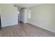 Bedroom with hardwood floors at 3097 Royal Palm Dr, North Port, FL 34288
